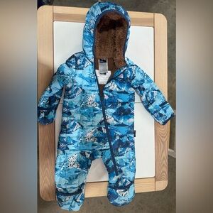 The North Face Blue Patterned Snowsuit
